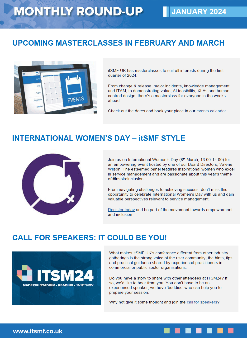 Monthly Round-up - itSMF UK