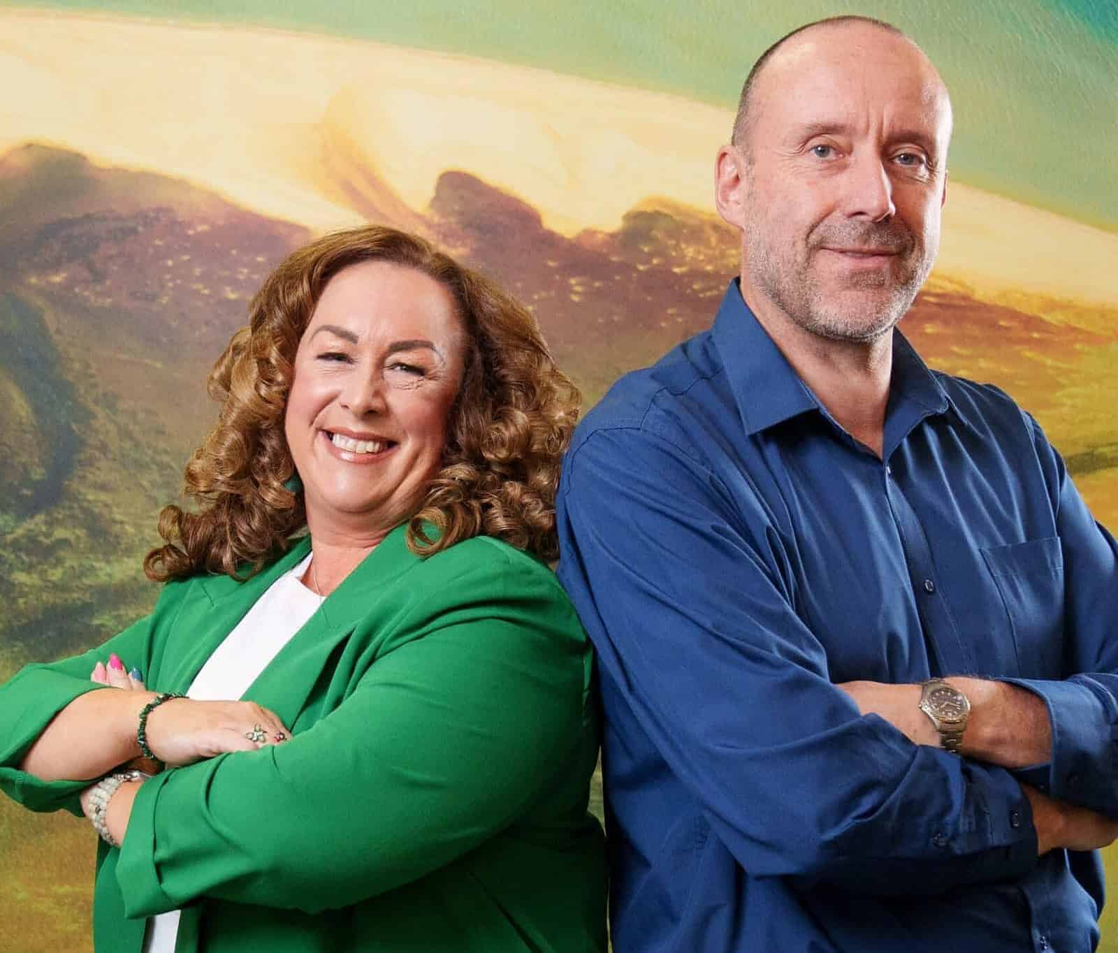 Michelle Major-Goldsmith and Simon Dorst
